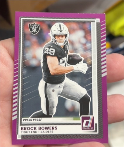 2025 Donruss Press Proof # Brock Bowers — front