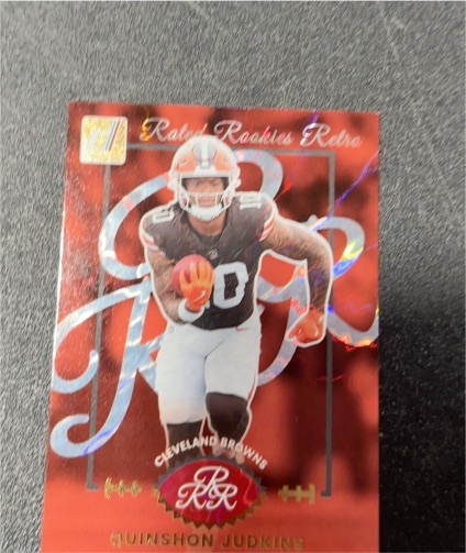 2025 Panini Donruss Rated Rookies Retro RR Quinshon Judkins — front