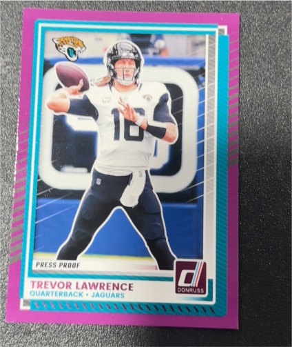 2025 Donruss Press Proof Trevor Lawrence — front