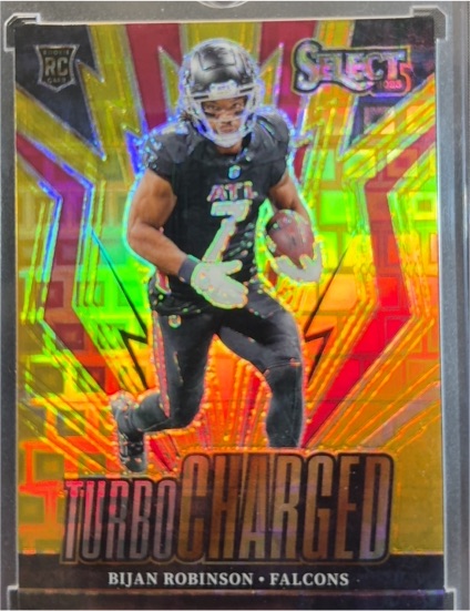 2023 Panini Select Turbocharged #TUR-BRO Bijan Robinson — front