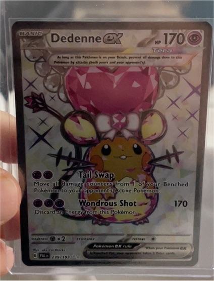 2023 Pokemon TCG Dedenne ex #239/193 SV02: Paldea Evolved — front