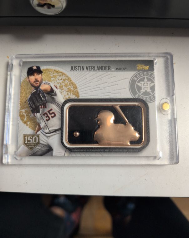 2019 Topps MLB Logo Golden Anniversary #GAP-JV Justin Verlander — front