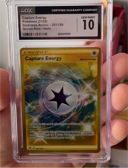 2020 Pokémon Darkness Ablaze #201 Capture Energy — front