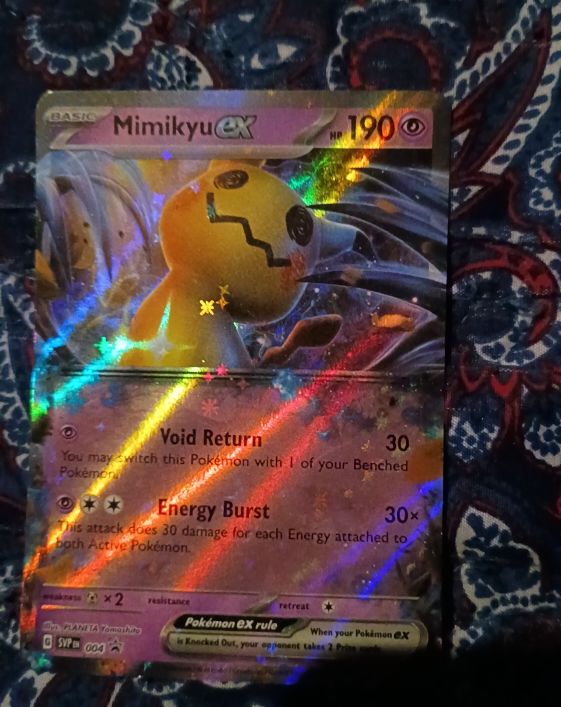 2023 Pokemon Scarlet & Violet Black Star Promo #004 Mimikyu ex — front
