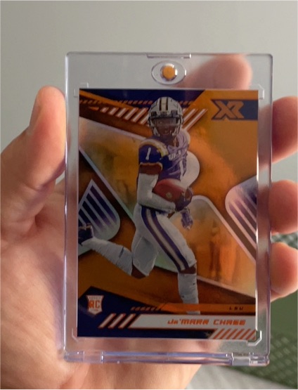 2021 Panini Chronicles Draft Picks XR #183 Ja'Marr Chase Rookie Card — front