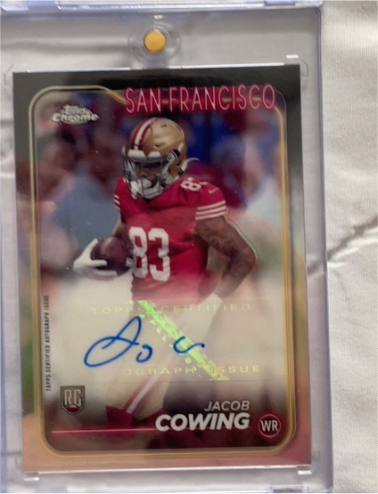 2024 Topps Chrome #RA-JC Jacob Cowing Rookie Autograph — front