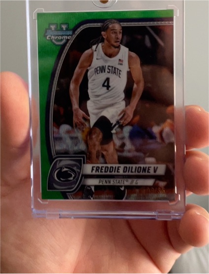 2024-25 Bowman University Chrome #96 Freddie Dilione V — front