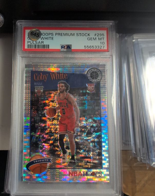 2019-20 Panini Hoops Premium Stock Pulsar #295 Coby White — front