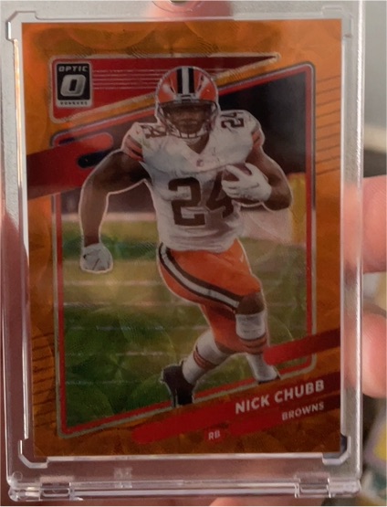 2021 Donruss Optic #141 Nick Chubb — front