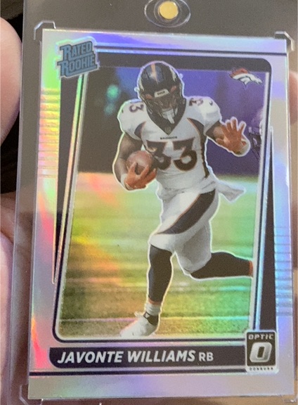 2021 Panini Donruss Optic #215 Javonte Williams — front