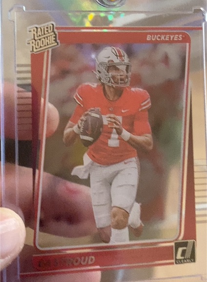 2023 Panini Chronicles Draft Picks Clearly Donruss #27 C.J. Stroud — front