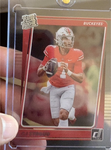 2023 Panini Chronicles Draft Picks Clearly Donruss #27 C.J. Stroud — front