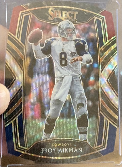 2020 Panini Select Prizm Die-Cut #227 Troy Aikman — front