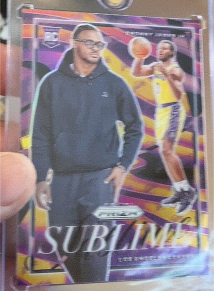 2024-25 Panini Prizm #16 Bronny James Jr Sublime — front