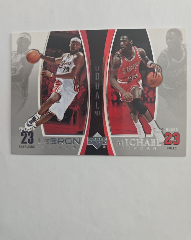 2005 Upper Deck #LJMJ6 LeBron James Michael Jordan — front