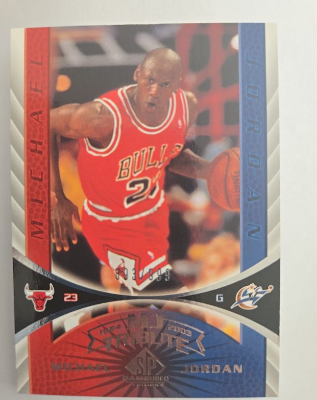 2003-04 SP Game Used #97 Michael Jordan MJ Tribute — front