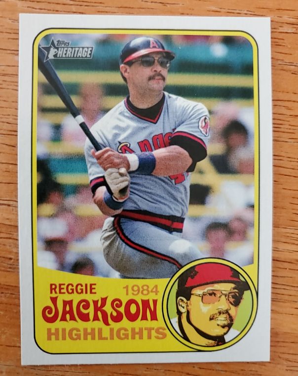 2018 Topps Heritage High Number #RJH-5 Reggie Jackson Highlights — front
