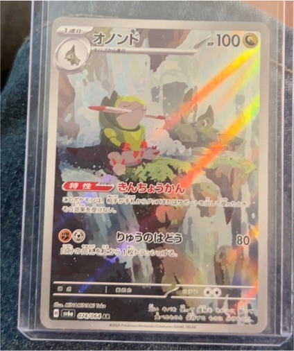 2024 Pokémon Fraxure 074/064 sv6a Night Wanderer — front