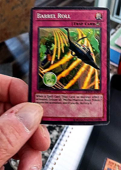Yu-Gi-Oh! Barrel Roll Trap Card — front