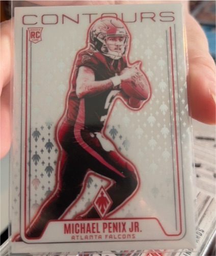 2024 Panini Phoenix #CON-MPJ Michael Penix Jr. Contours — front