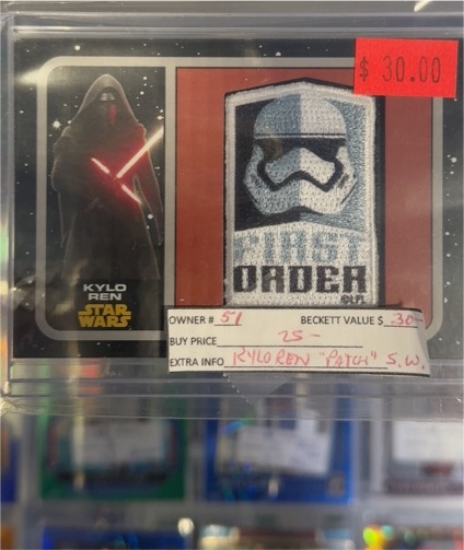 2015 Topps Star Wars Journey to the Force Awakens Patch #P-1 Kylo Ren — front