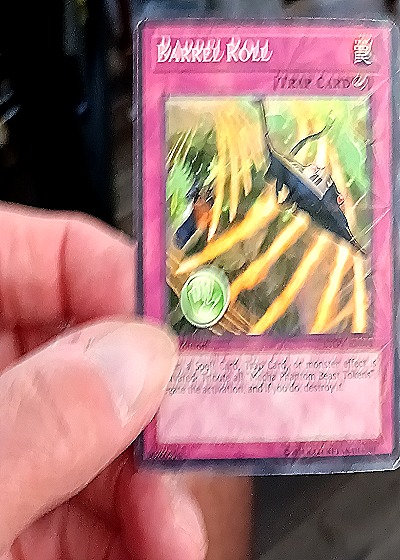 Yu-Gi-Oh! Barrel Roll Trap Card — front