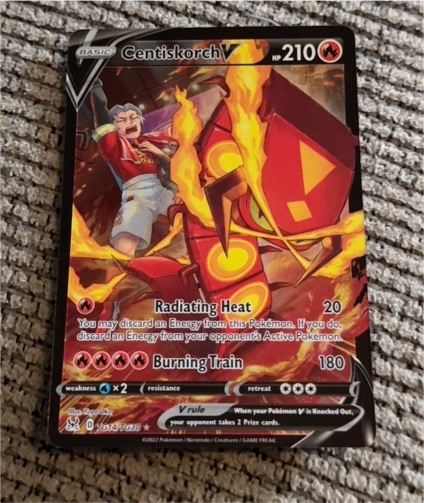 2022 Pokémon Lost Origin #TG14/TG30 Centiskorch V — front