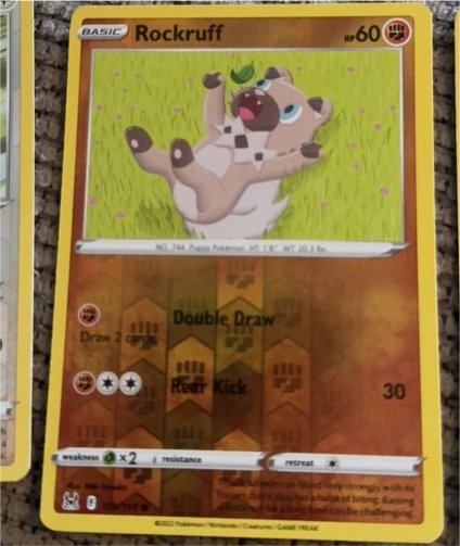 2022 Pokémon TCG Lost Origin #109 Rockruff — front