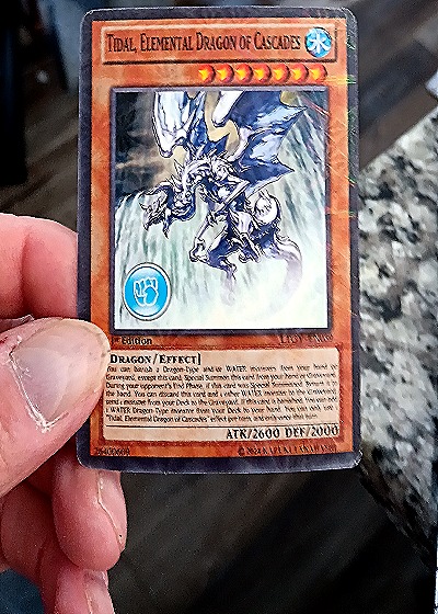 2014 Yu-Gi-Oh! LE01-EN010 Tidal Elemental Dragon of Cascades — front