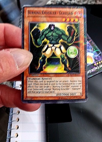 Burning Knuckler Yugioh — front