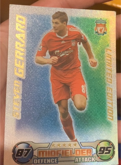 2008 Topps Match Attax #Steven Gerrard Liverpool Limited Edition — front