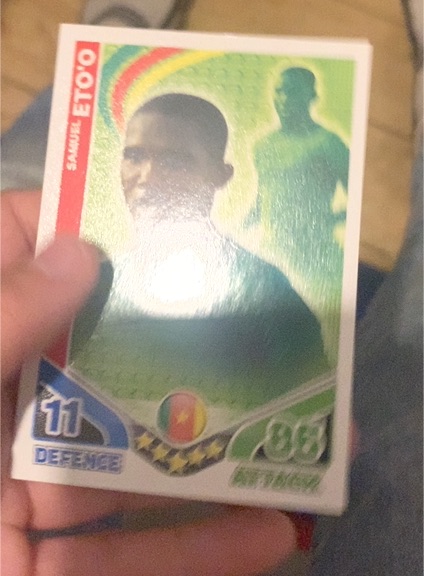 2010 Topps Match Attax World Cup #083 Samuel Eto'o — front