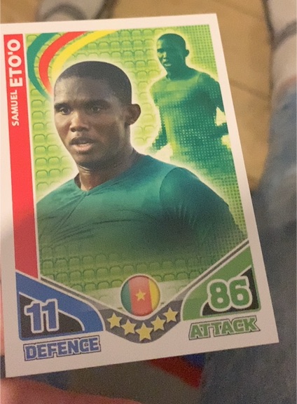 2010 Topps Match Attax Samuel Eto'o Cameroon — front
