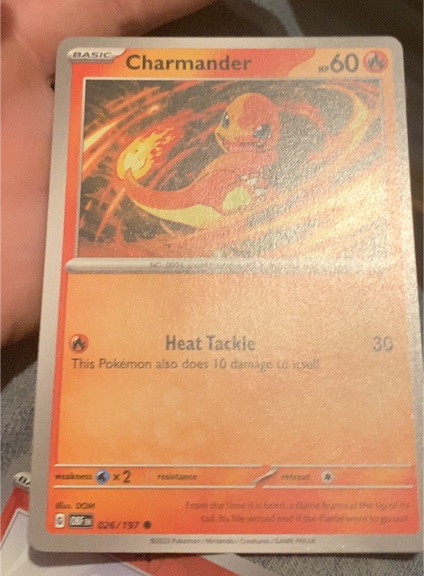 2023 Pokémon Scarlet & Violet Obsidian Flames #026 Charmander — front