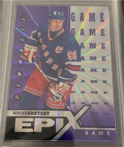 1996 Pinnacle Epix Game #1 Wayne Gretzky — front