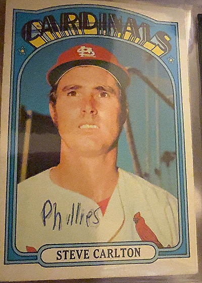 1972 Topps #420 Steve Carlton — front