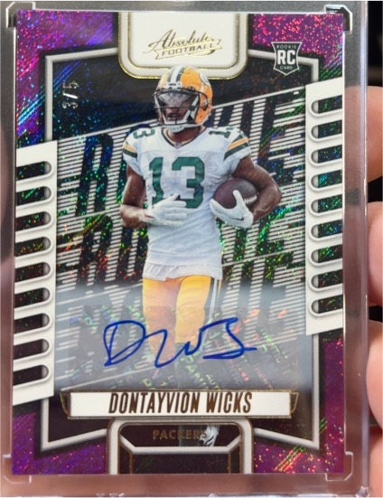 2023 Panini Absolute Football #3/5 Dontayvion Wicks — front