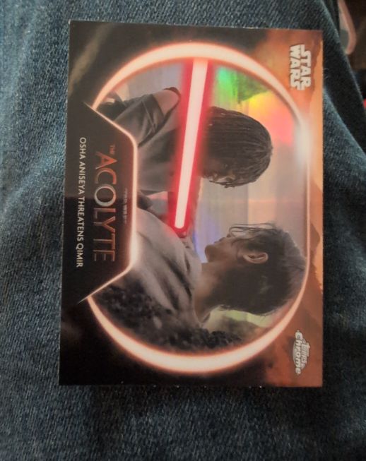 2025 Topps Chrome Star Wars #AC-14 Osha Aniseya Threatens Qimir — front