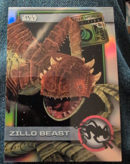 2025 Topps Chrome Star Wars Outer World Oddities #UO-25 Zillo Beast — front