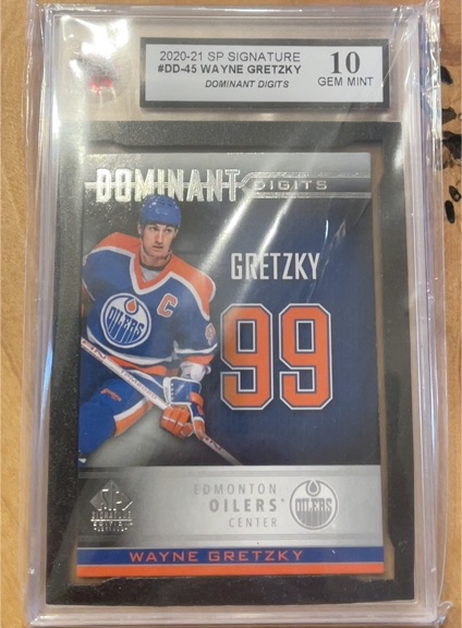 2020-21 Upper Deck SP Signature #DD-45 Wayne Gretzky Dominant Digits — front