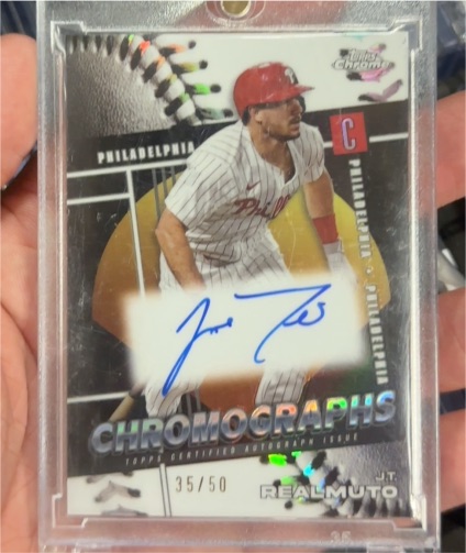 2025 Topps Chrome Chromographs #J.T. Realmuto — front