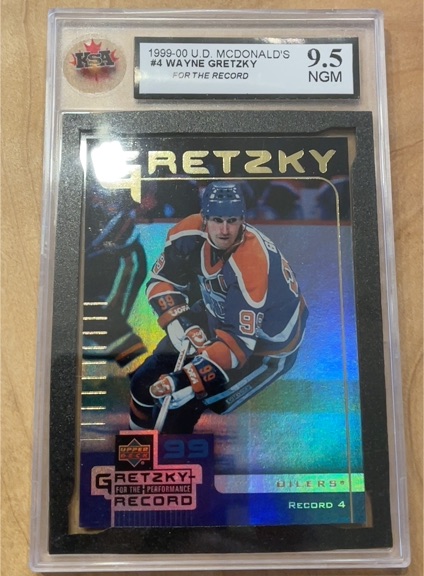1999-00 U.D. McDonald's #4 Wayne Gretzky For The Performance Record — front