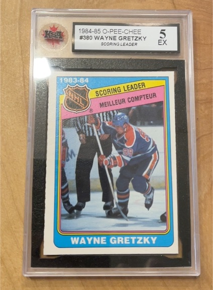 1984-85 O-Pee-Chee #380 Wayne Gretzky Scoring Leader — front