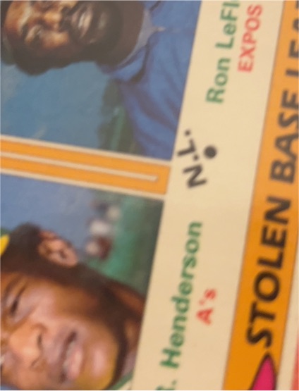 1981 Topps #605 Rickey Henderson — front
