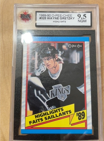 1989-90 O-Pee-Chee #325 Wayne Gretzky Highlights — front