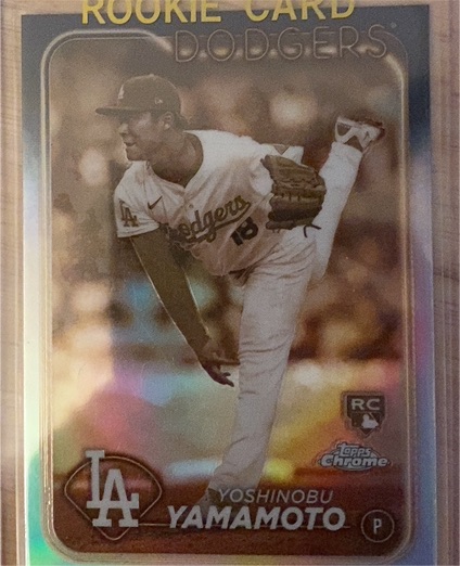 2024 Topps Chrome #18 Yoshinobu Yamamoto — front
