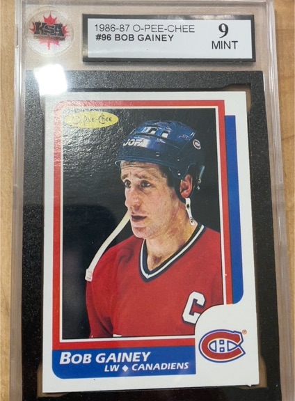 1986-87 O-Pee-Chee #96 Bob Gainey — front