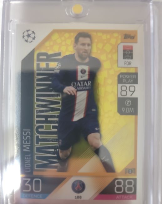 2022-23 Topps Match Attax UEFA Club Competitions #188 Lionel Messi Matchwinner — front