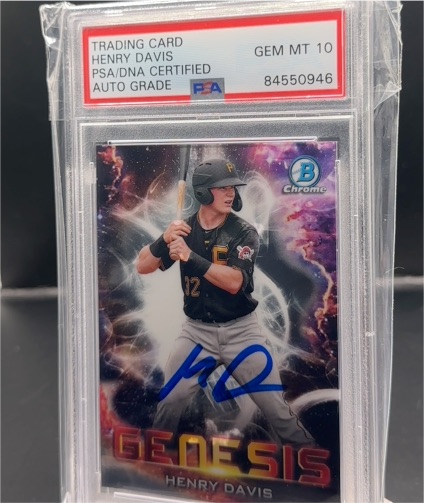 2021 Bowman Chrome Genesis #Genesis Henry Davis — front