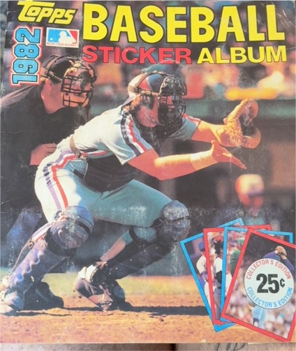 1982 Topps Baseball Sticker Album — front